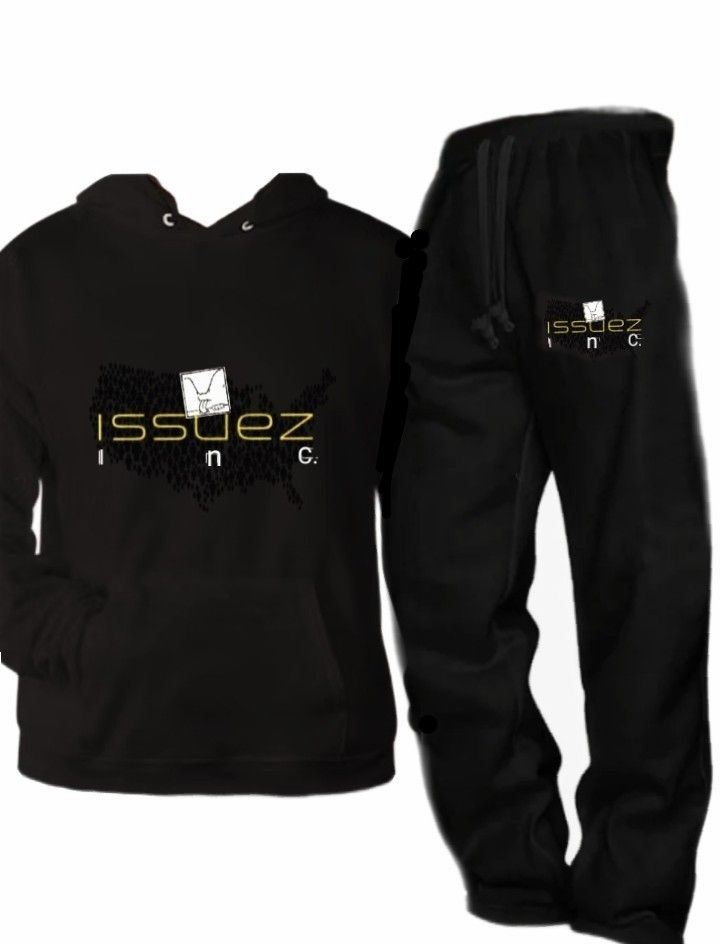 Issuez/Black/Yellow-Print/America-Edition/Hoodie/&quot;JumpSuit&quot;.