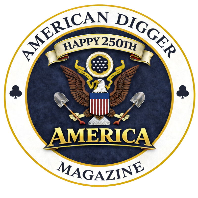 American Digger Limited Edition 250th USA Birthday Decal