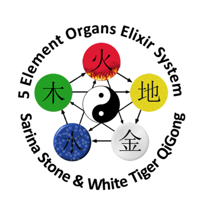 5 Element Organs Elixir QiGong – 6 Part Online Course  Description from White Tiger Master, Tevia Feng & Sarina Stone