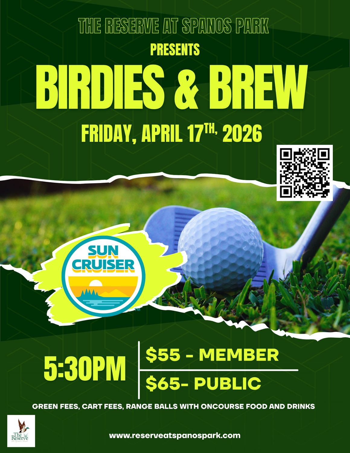 BIRDIES &amp; BREW-MEMBER PRICING