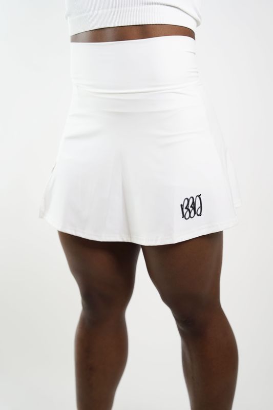 Tennis Skort White