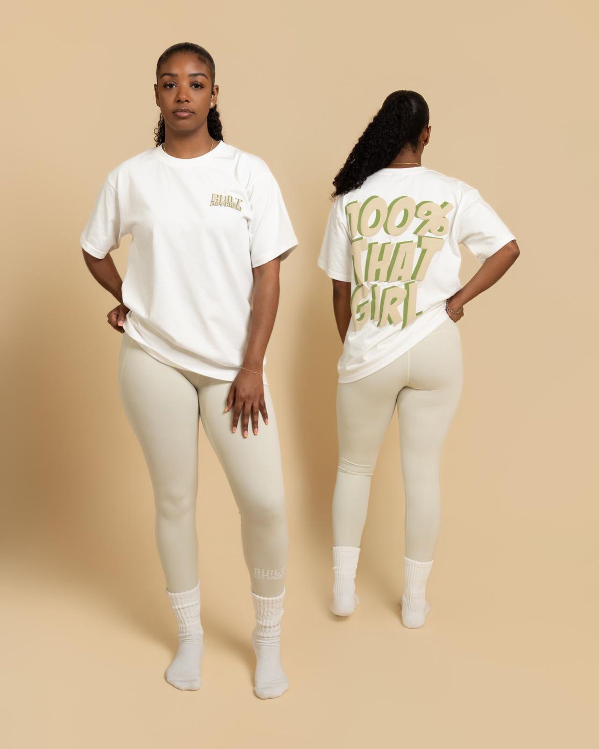 Cream Seamless Leggings