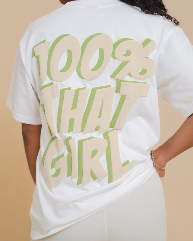 ​White 100% That Girl Oversized t-shirt