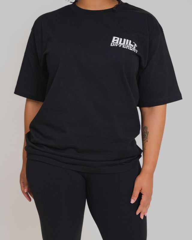 Black Built-Different Oversized t-shirt