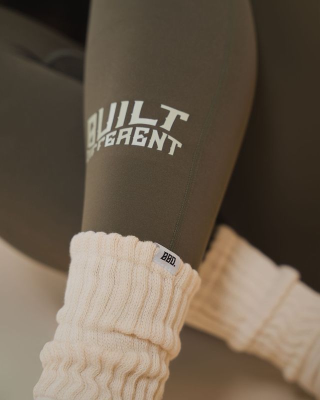 Cream BBD Slouch Socks