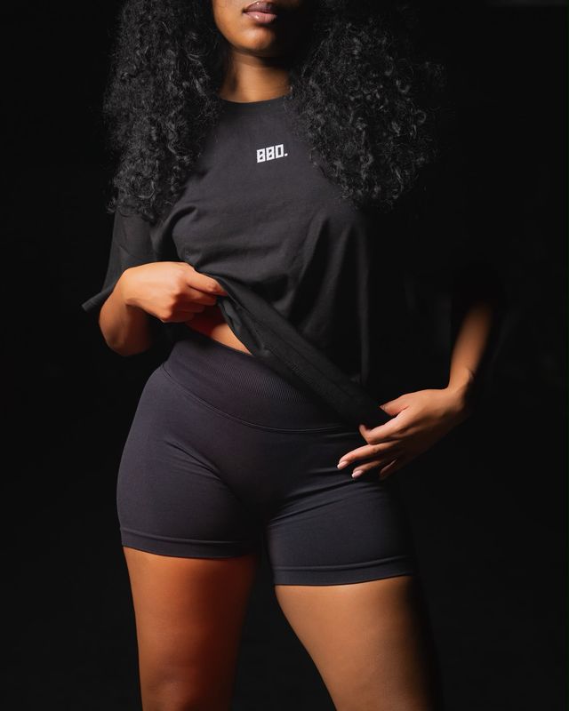 Midnight Black Oversized Tee