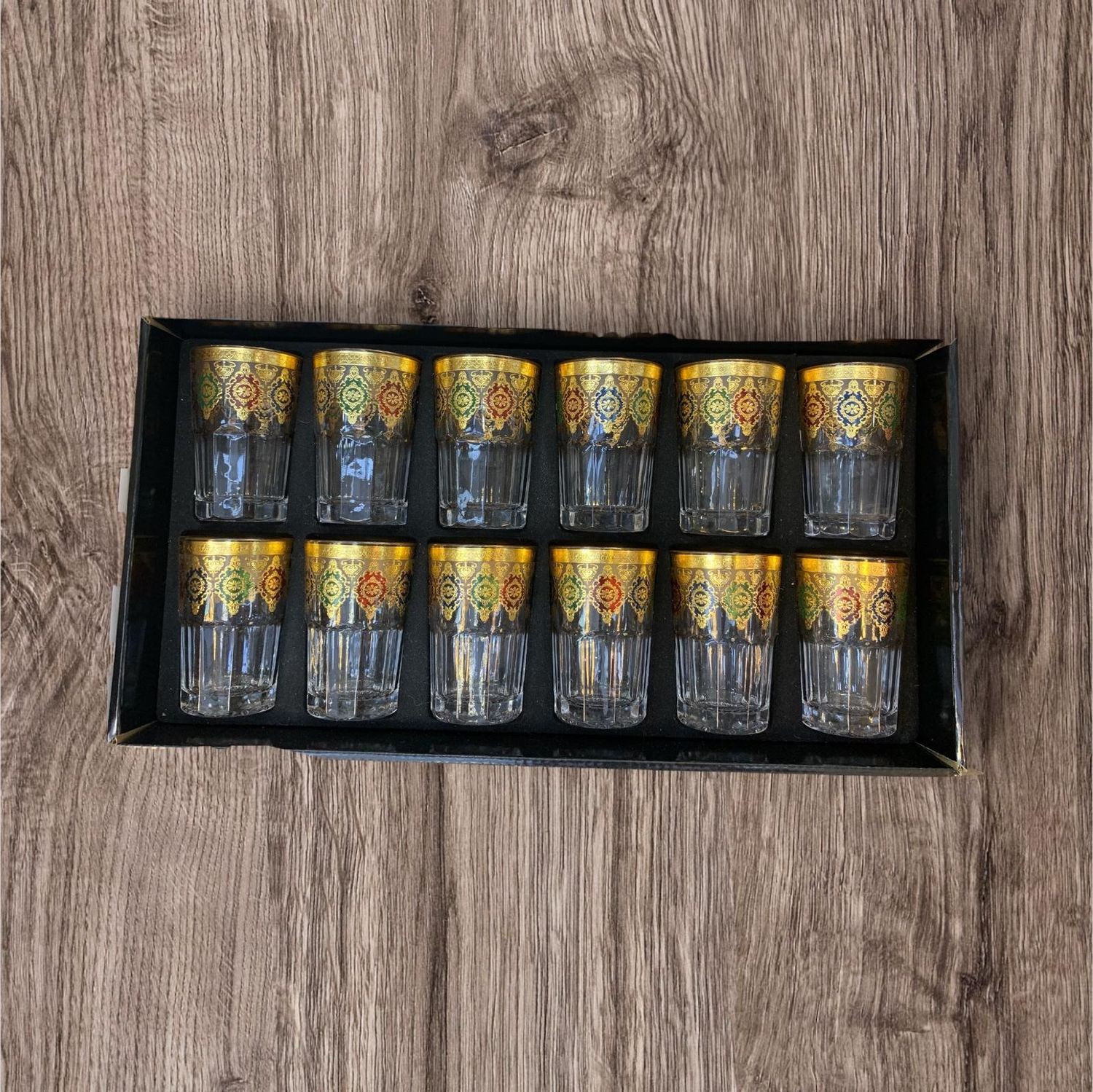 BICCHIERI GLASS 12PC SAMPLE GOLD