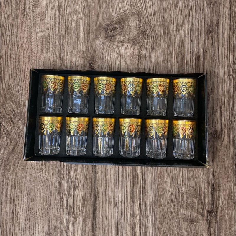 BICCHIERI GLASS 12PC SAMPLE GOLD