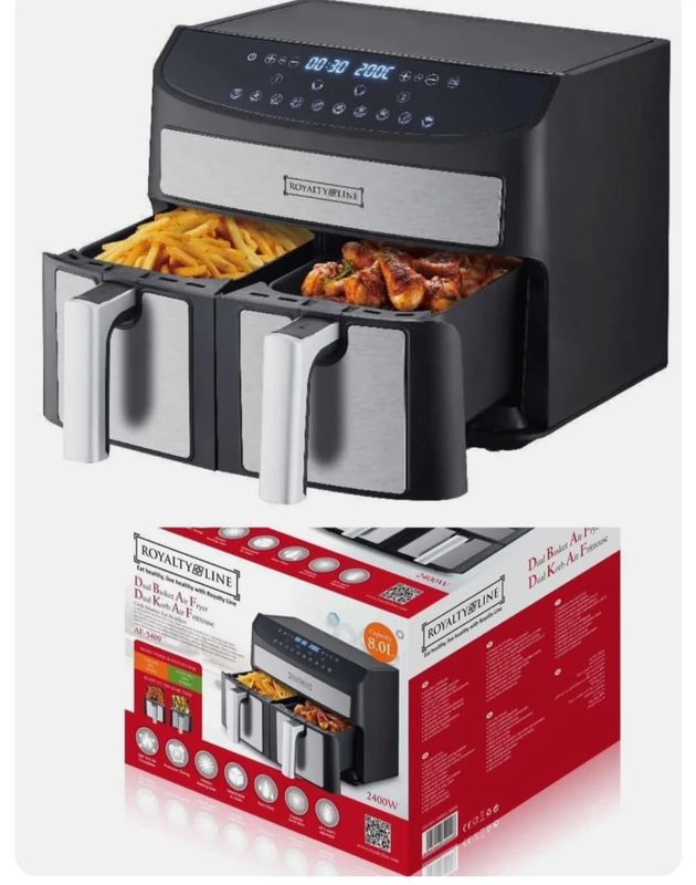 FRIGGITRICE AD ARIA DIGITALE 8L CON DOPPIO CESTELLO FRIGGITRICE AD ARIA DIGITALE 8L CON DOPPIO CESTELLO