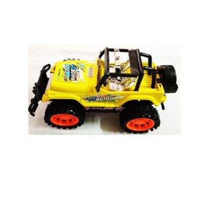 Voiture de Course Jaune Simple non Electrique pour garçons et filles