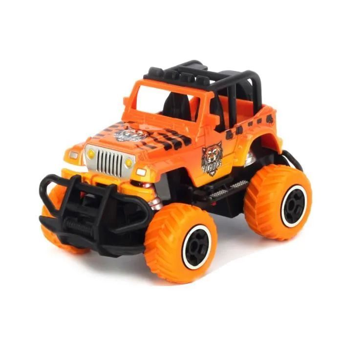 Voiture de Course Orange Simple non électrique pour garçons et filles