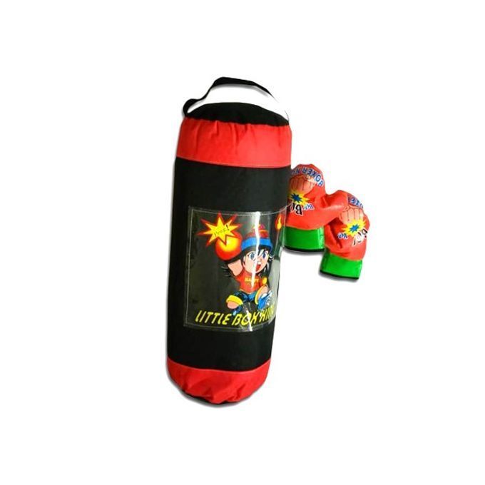 Kick Boxing- Sac de frappe à suspendre pour enfant avec gants
