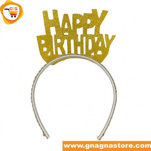 Couronne happy birthday doree