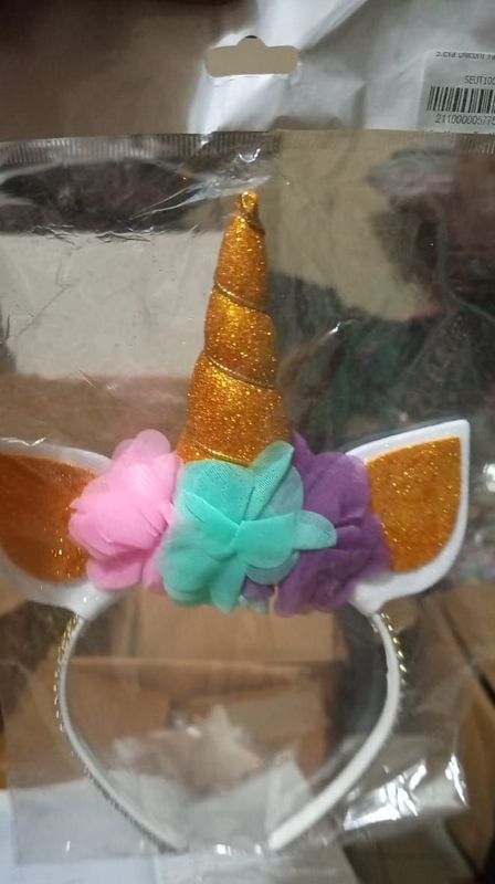 Couronne licorne orange