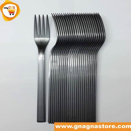 Fourchette en plastique 25 pièces argentée