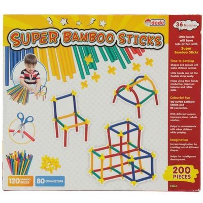 Dede Super Bambou 200pcs- Bâtons de bambou pour enfants