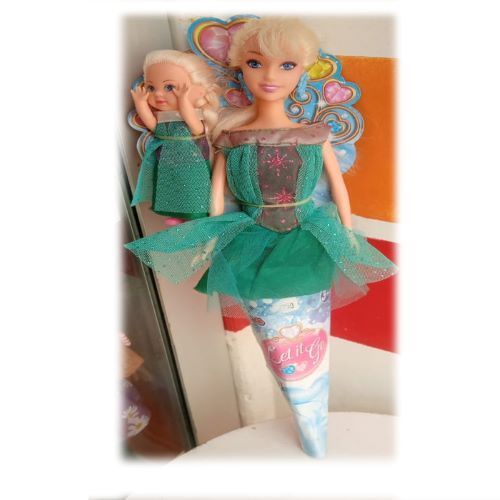 Poupée Cone Mère fille en Tenue de soiree
