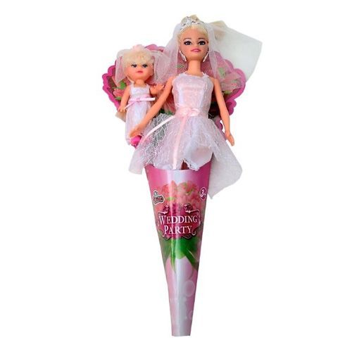 Poupée Cone Mère fille en Tenue et Mariage
