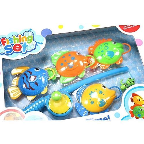 Jouets de pêche pour piscine d'eau pour enfants, ensemble de poissons et de cannes à pêche, jouets de bain mignons pour garçons et filles