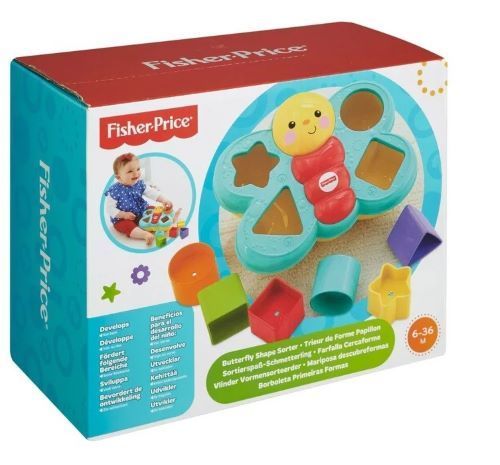 Fisher Price Jeu d’Association et de trieur de Formes en Papillon