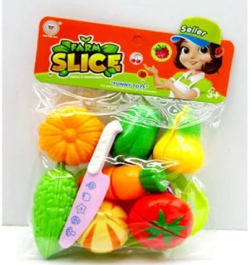 Ensemble de jouets de jeu de coupe de fruits et légumes