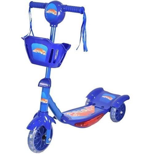 Trottinette- Scooter à hauteur réglable 3 roues pour enfants de 3 A 8 ans Bleu