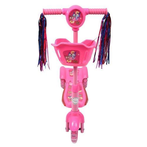 Trottinette- Scooter à hauteur réglable 3 roues pour enfants de 3 A 8 ans Rose