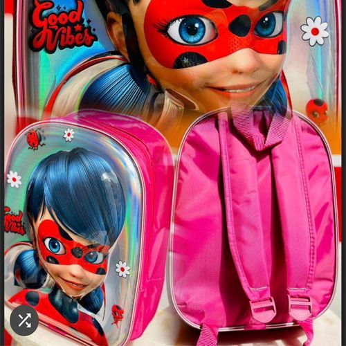 Sacs à dos scolaires Lady Bug pour enfants de la maternelle avec coque