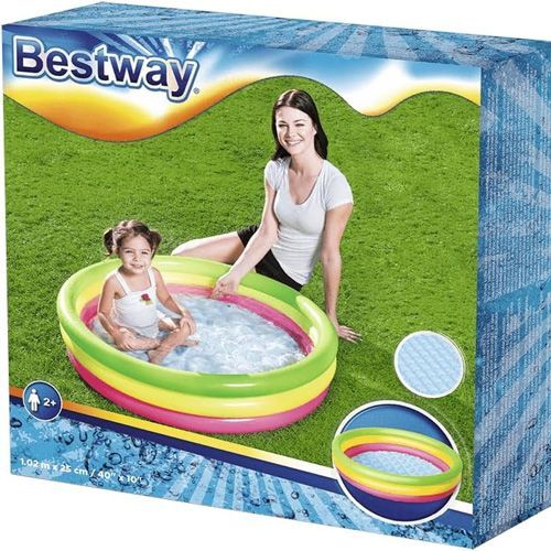 Bestway Piscine gonflable hors-sol d'été 102 x 25 cm
