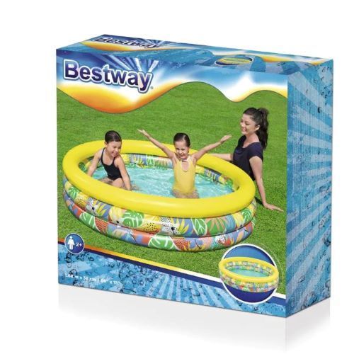 Piscine gonflable Plantes tropicales 1,68m x 38cm