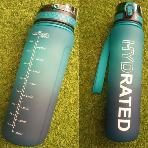 Bouteille d'eau Hydraded 900ml Coloris  Vert Noir