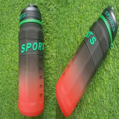 Bouteille d'eau 900ml Coloris Noir Rouge