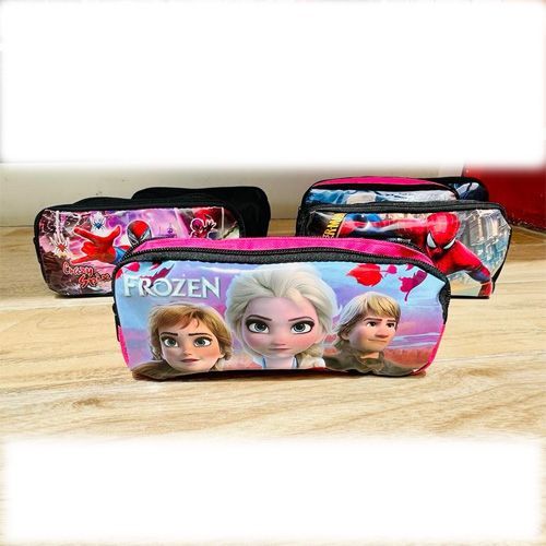 Trousse Scolaire à Double Fermeture – Pratique et Spacieuse sur le theme Frozen
