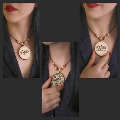 Fashion colier en bois personnalisé Fashion colier en bois personnalisé