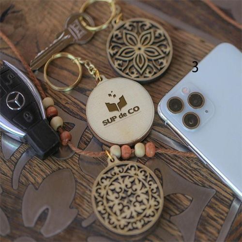Porte Clé Personnalisée en bois raffiné