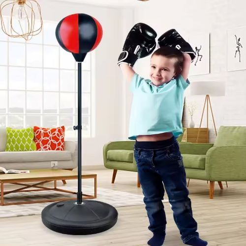 Punching ball- Sac de boxe Réglable pour enfants Fitness boxe sac de sable 3-8ans