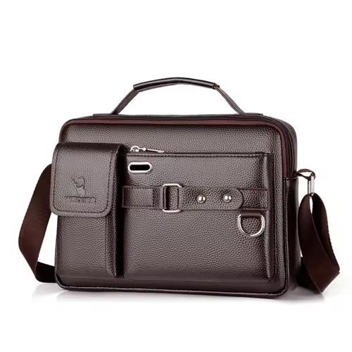 Sacoche En Cuir Avec Logo Personnalisé Pour Mini Ordinateur ou Tablette Couleur Noir ou Marron
