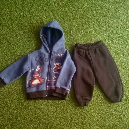 Ensemble Blouson Bleu Noir avec Capuche Ensemble Blouson Bleu Noir avec Capuche