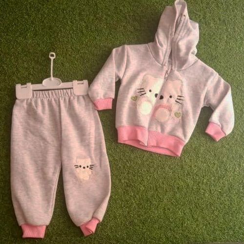 Ensemble Blouson Rose Noir avec Capuche Ensemble Blouson Rose Noir avec Capuche