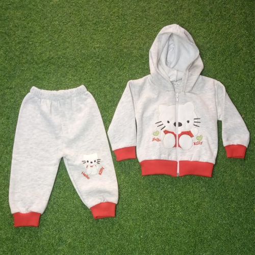 Ensemble Pull et Pantalon Hello Ketty avec Capuche Rouge Gris Ensemble Pull et Pantalon Hello Ketty avec Capuche Rouge Gris