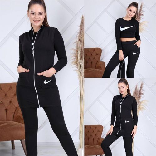 Ensemble de sport 3 Pieces Nike Noir Ensemble de sport 3 Pieces Nike Noir