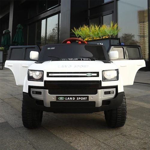 Belle Voiture électrique Range rover mini 4*4 Blanc pour Enfants, Garçons et Filles de 2 à 8 ans