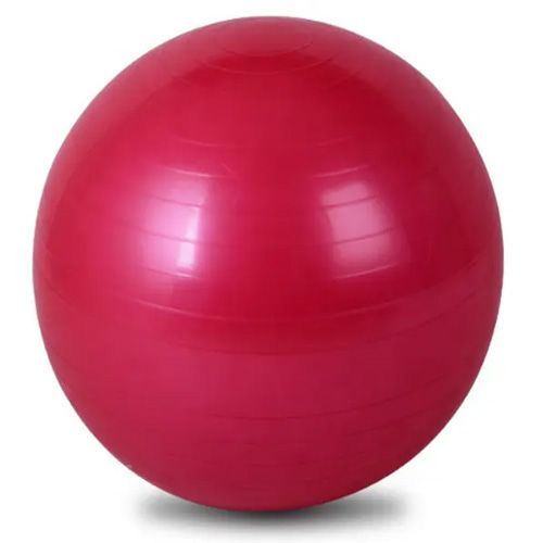 Ballon de fitness en PVC écologique de haute qualité rond 35cm Yoga Pilates Ballon d'exercice et de grossesse Rouge