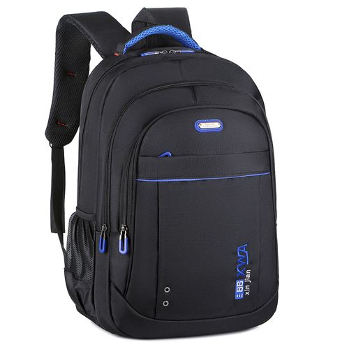 Nouveau sac à dos de voyage grande capacité pour ordinateur portable, décontracté, pour affaires et loisirs, pour femmes et hommes Noir Bleu