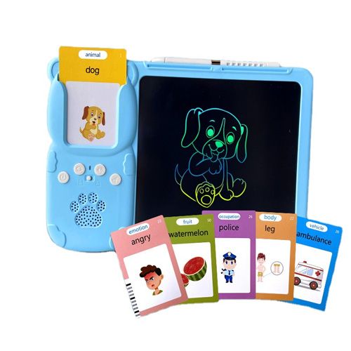 Cartes flash parlantes avec tablette graphique LCD 112 cartes,  anglais et français