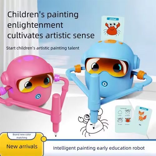 Robot de peinture automatique pour enfants de 3 à 6 ans, jouet éducatif pour les tout-petits