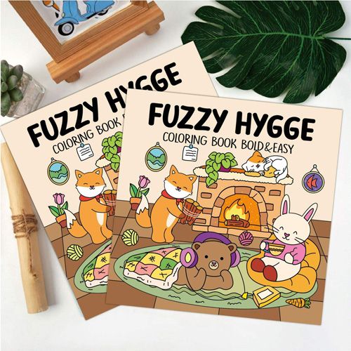 Livre de coloriage mignon et confortable de 40 pages au design audacieux et facile pour adultes, adolescents et enfants. Impression de mangas en papier en anglais.