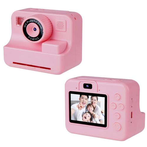 Caméra à impression instantanée double caméra selfies 2.4 pouces écran HD enregistrement vidéo jeu impression enfants caméra enfants