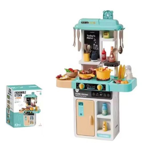 Ensemble de cuisine domestique avec son léger, poêle à pulvérisation d'eau et de brouillard de vapeur