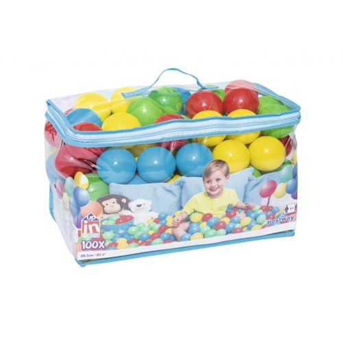 Kit de 100 balles bestway sans BPA en plastique résistant à l'écrasement